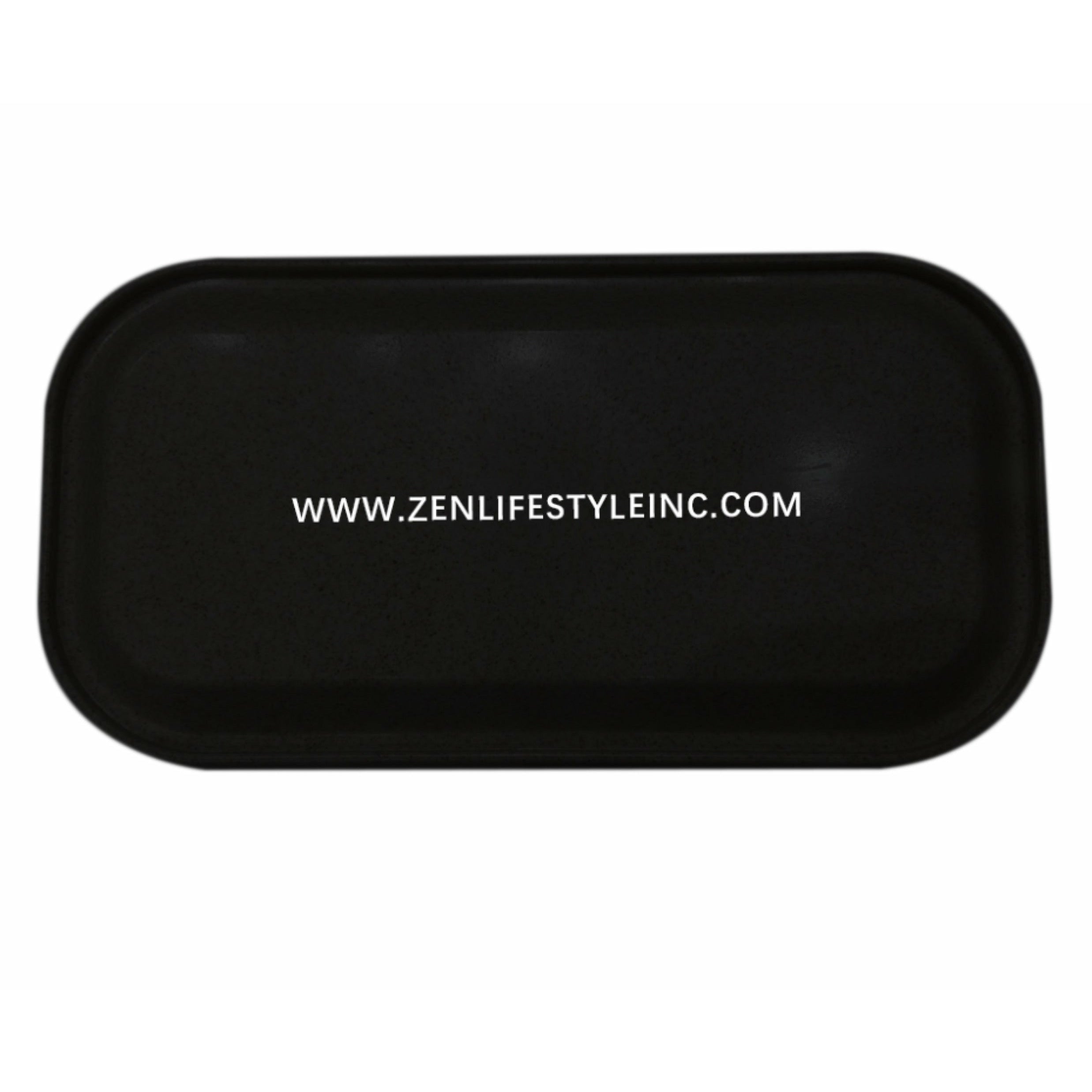 zen black travel pouch kit - large smell proof, portable storage case - stash box